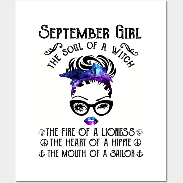 September Girl The Soul Of A Witch The Fire Of Lioness Wall Art by Vladis